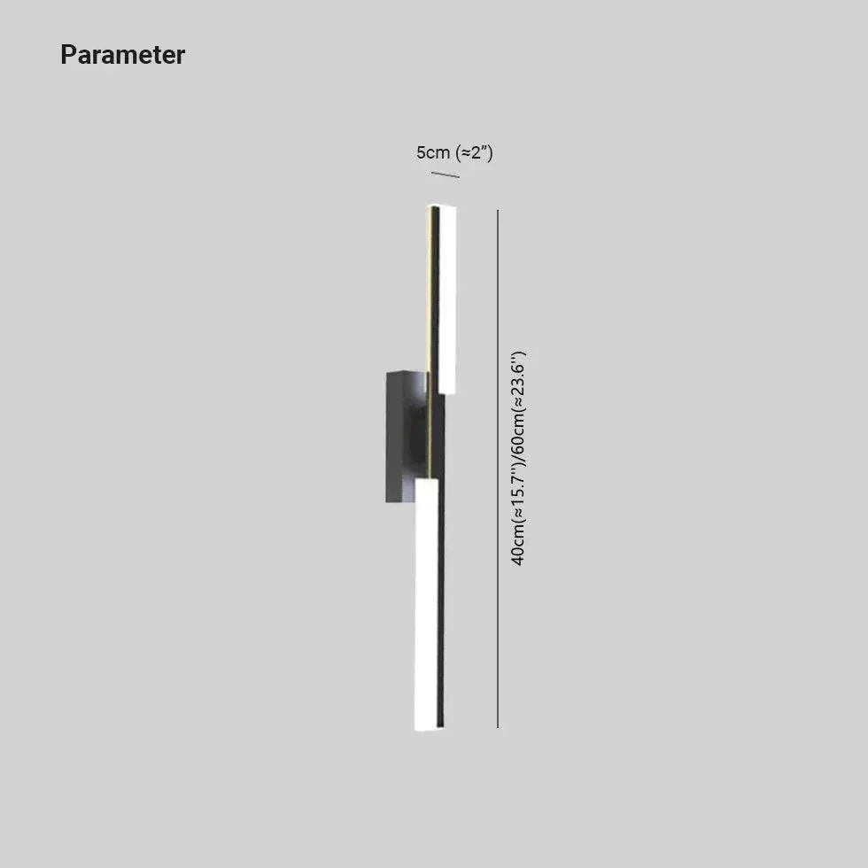 Applique Murale Moderne Avec Bande D'Éclairage Haut Et Bas - Clowas.fr