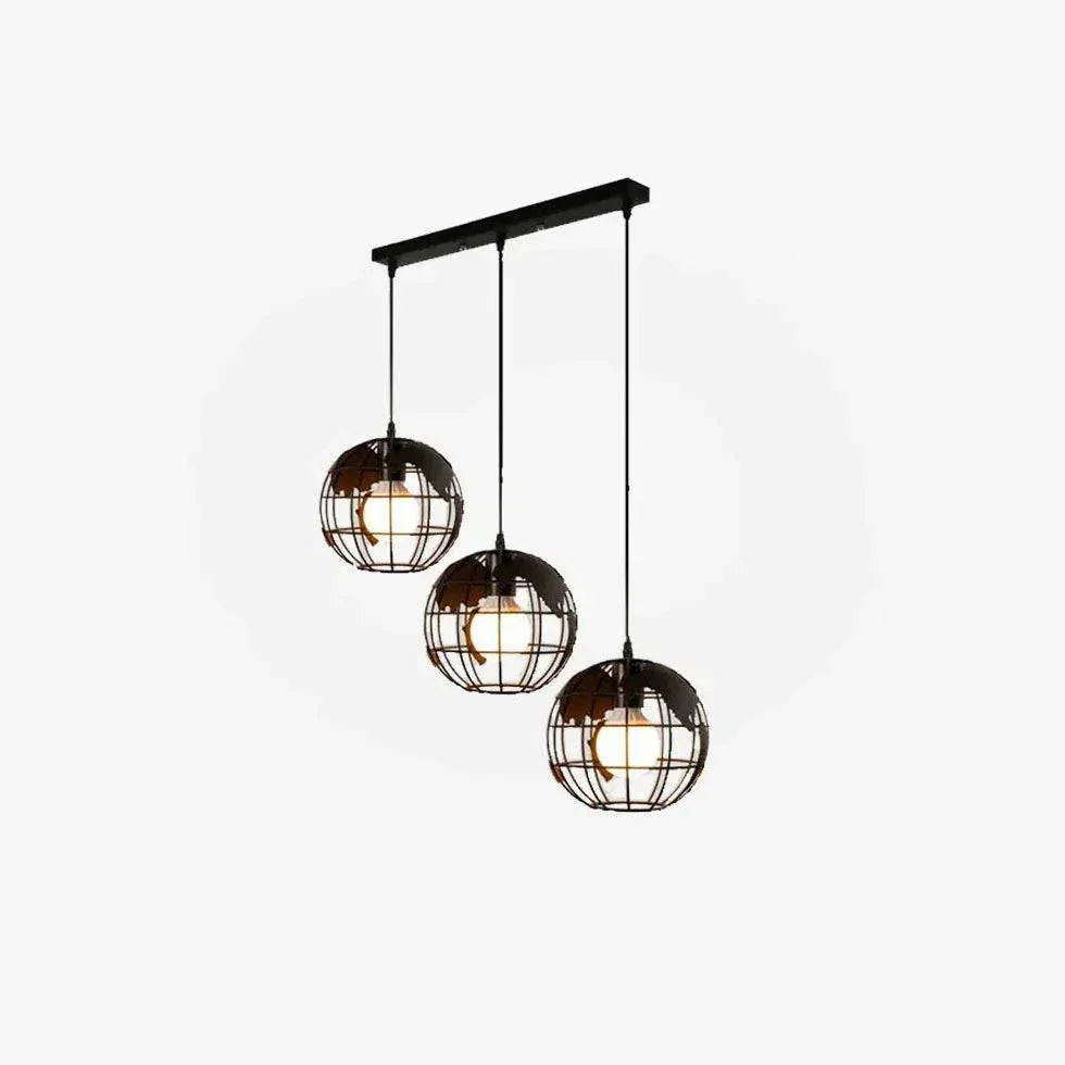 Lustre Industriel Rond Design Créatif Moderne - Clowas.fr