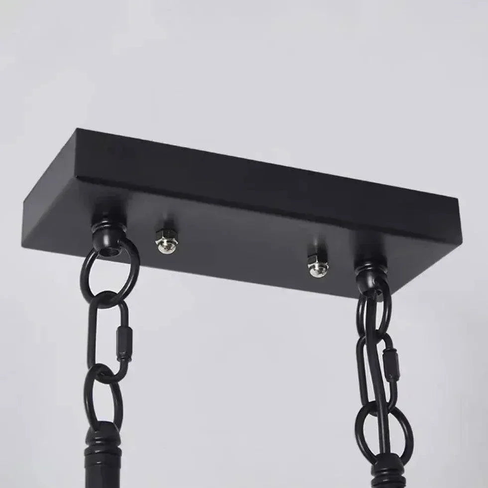 Suspension Bois Métal Industriel Créatif Restaurant - Clowas.fr