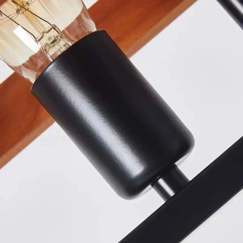 Suspension Bois Métal Industriel Créatif Restaurant - Clowas.fr