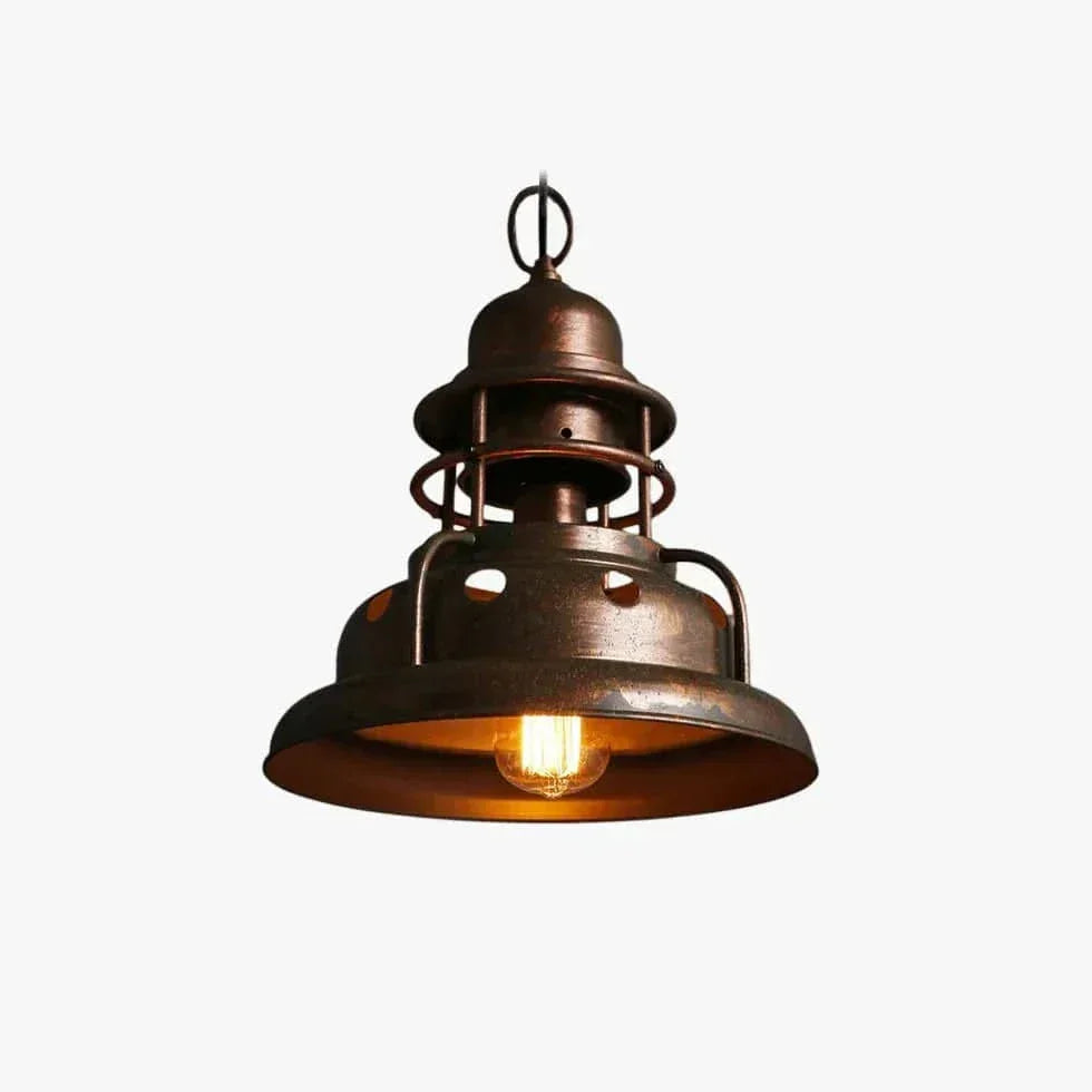 Suspension Luminaire Ancienne Style Industriel - Clowas.fr