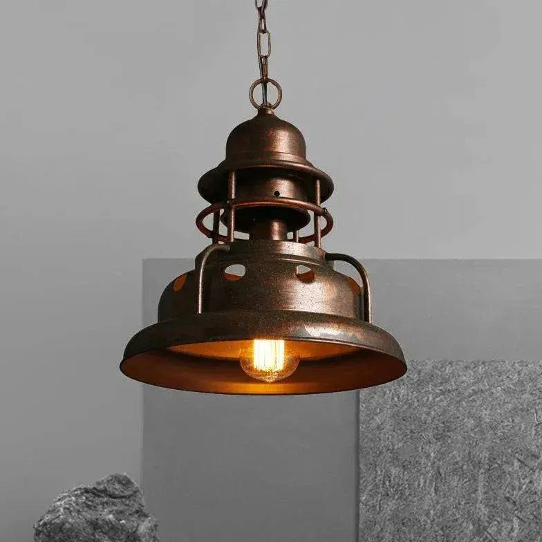 Suspension Luminaire Ancienne Style Industriel - Clowas.fr