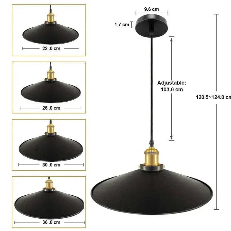 Lampe Suspension Industriel Décorative Classique Fer - Clowas.fr
