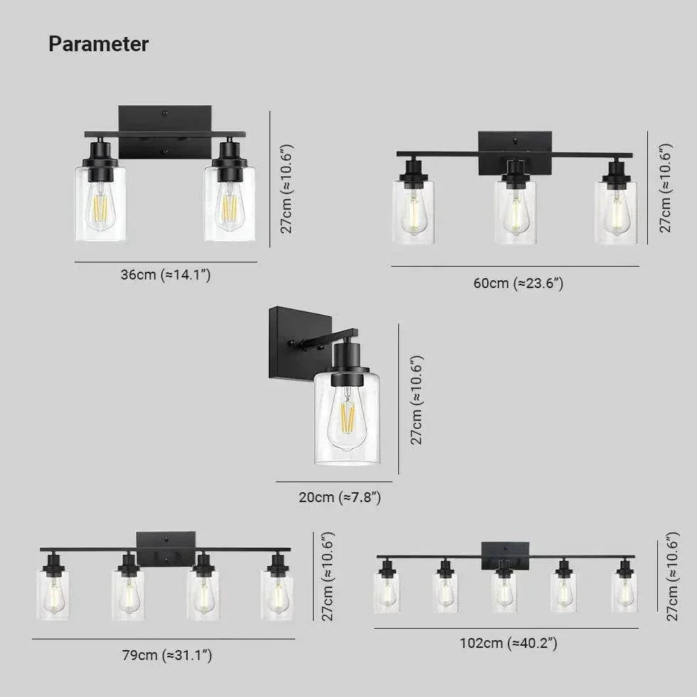 Applique Murale Createur Lampe Moderne Verre Miroir Salle Bain - Clowas.fr