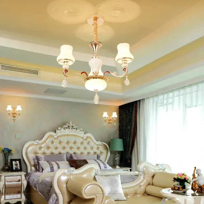 Lustre Baroque Moderne Cristal Européen Luxueux - Clowas.fr