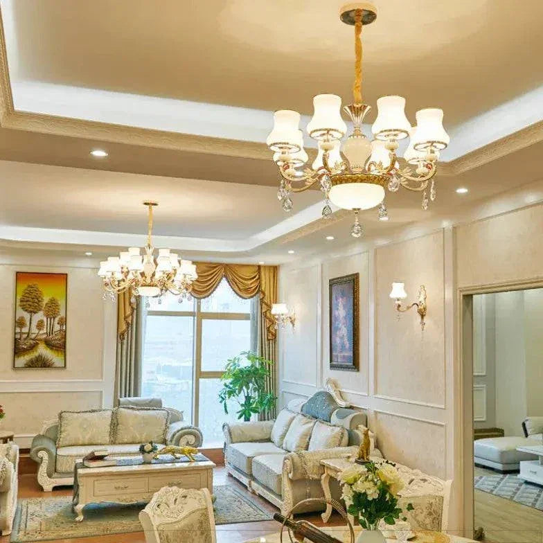 Lustre Baroque Moderne Cristal Européen Luxueux - Clowas.fr