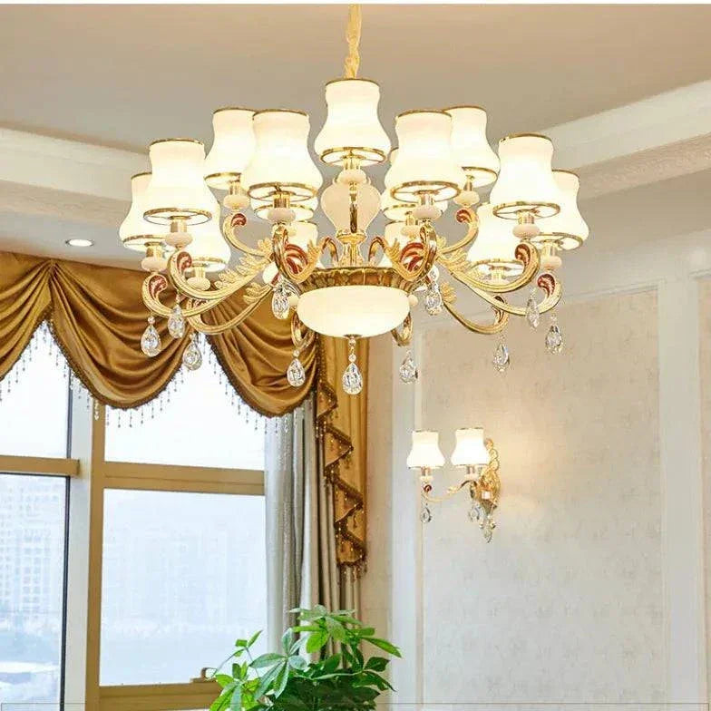 Lustre Baroque Moderne Cristal Européen Luxueux - Clowas.fr