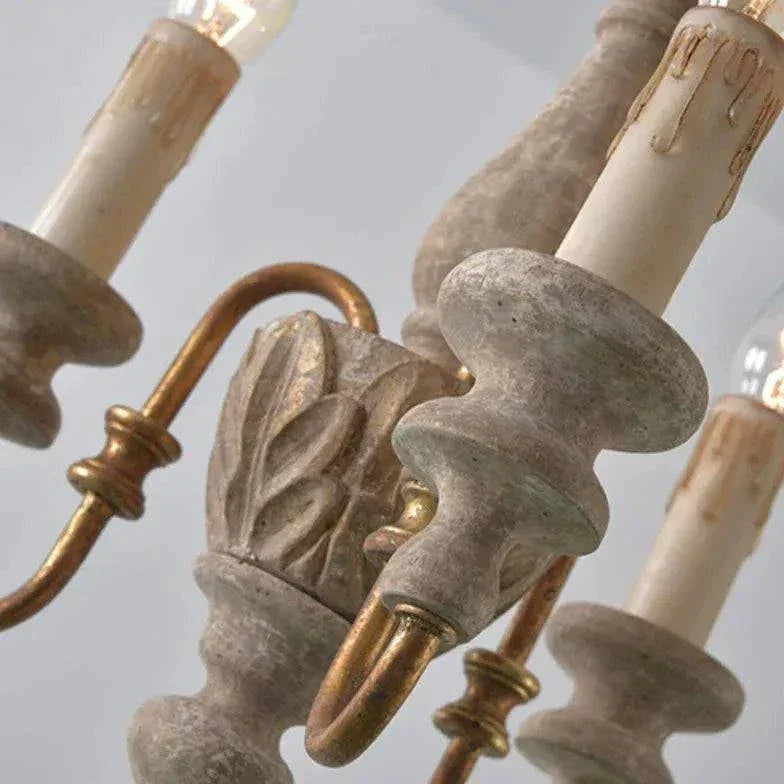 Suspension Vintage En Bois Et Blanc - Clowas.fr