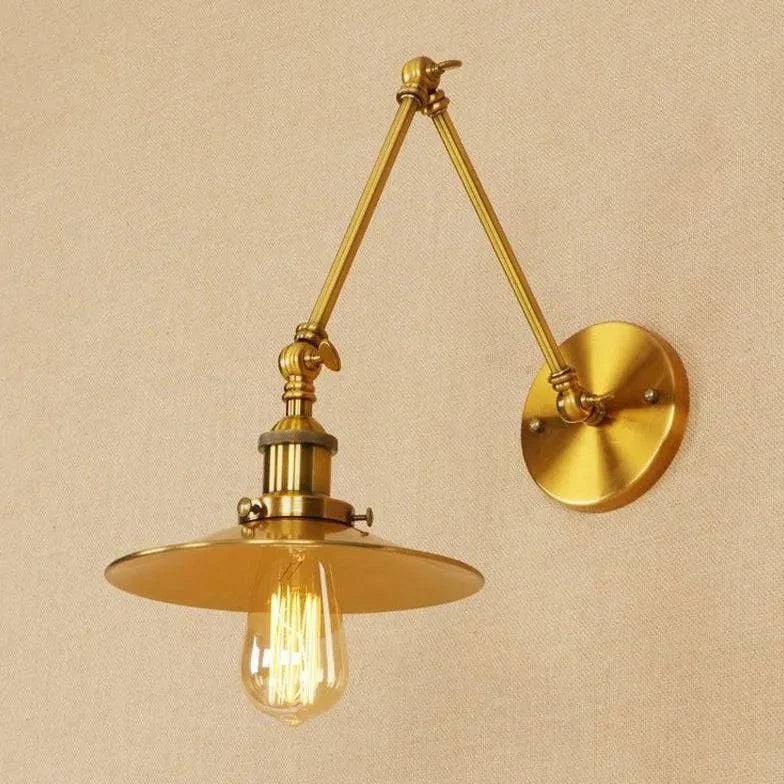 Applique Murale Bronze Doré Lampe Murale Vintage - Clowas.fr