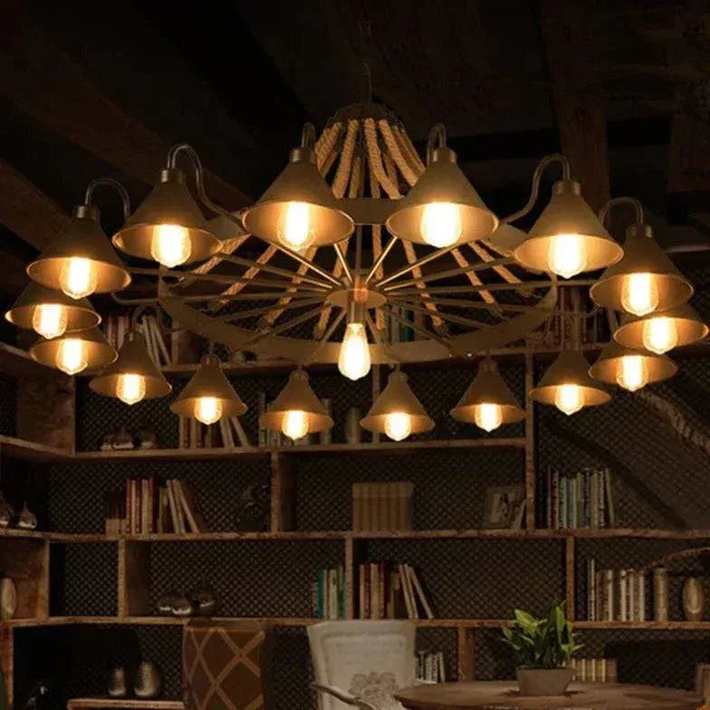 Suspension Vintage En Forme De Roue Pour Bureau - Clowas.fr