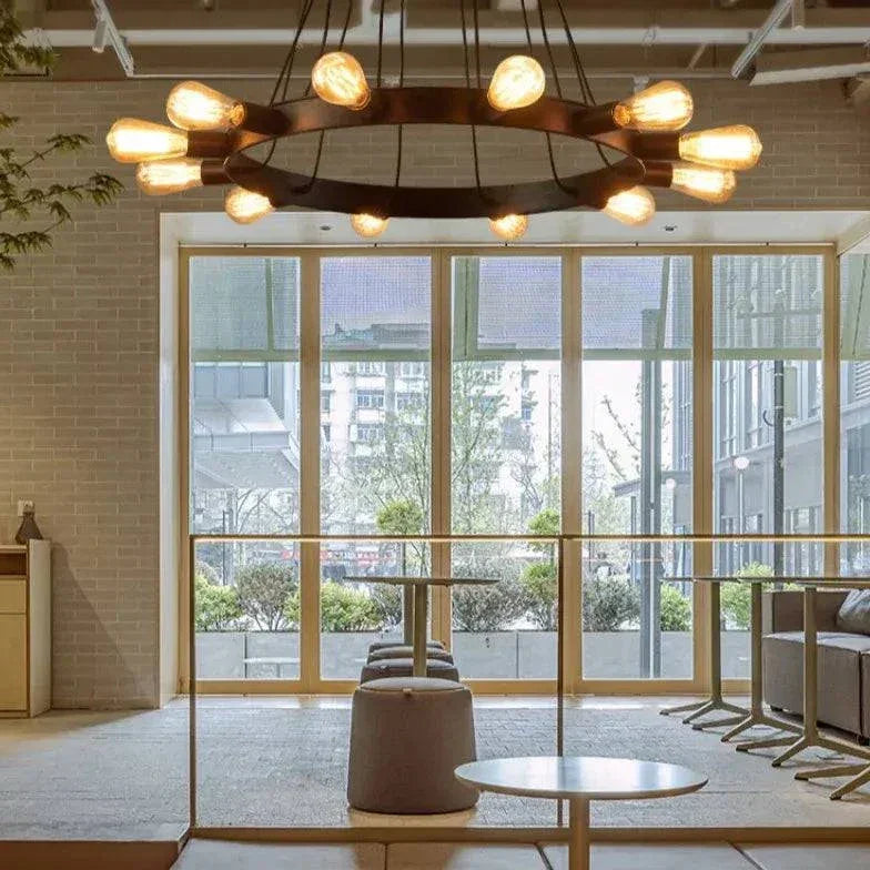 Lustre Marron Créatif En Fer Pour Salle À Manger - Clowas.fr