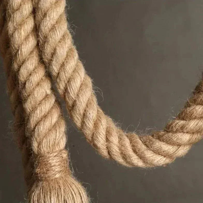 Suspension Luminaire Corde Industriel Vintage Café - Clowas.fr