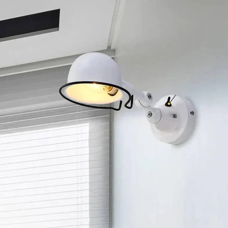 Applique Metal Noir Lampe Murale Rétro Créative - Clowas.fr