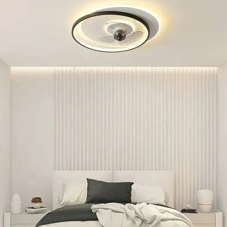 Ventilateur Luminaire De Plafond Led Moderne Ultra-Mince - Clowas.fr