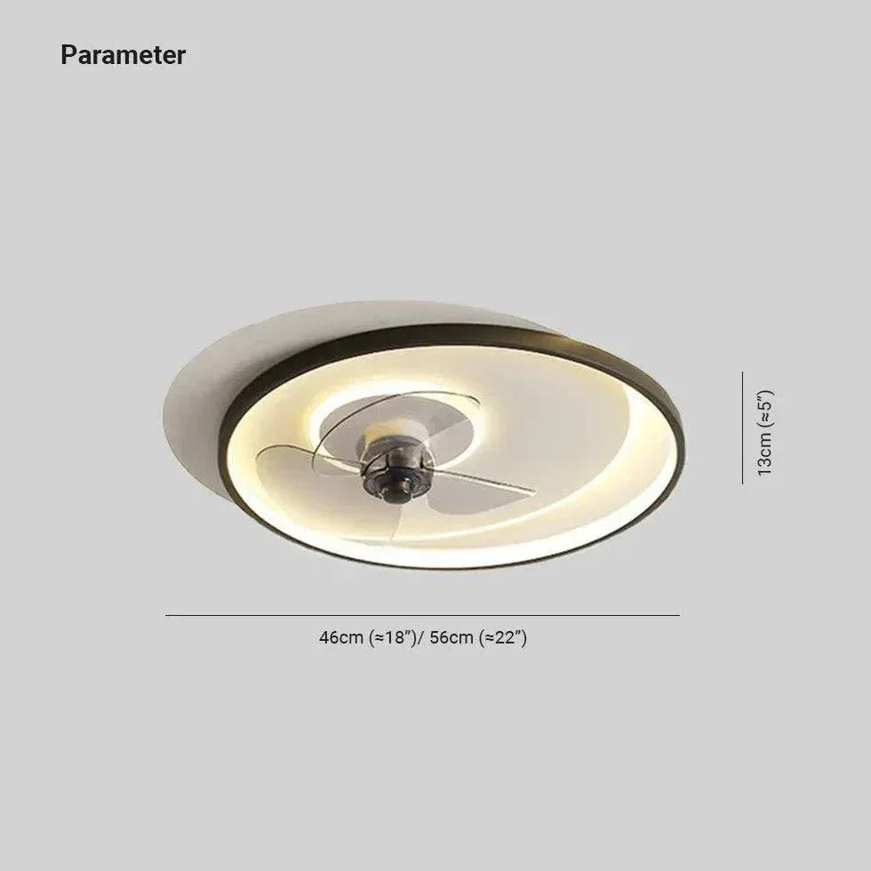 Ventilateur Luminaire De Plafond Led Moderne Ultra-Mince - Clowas.fr