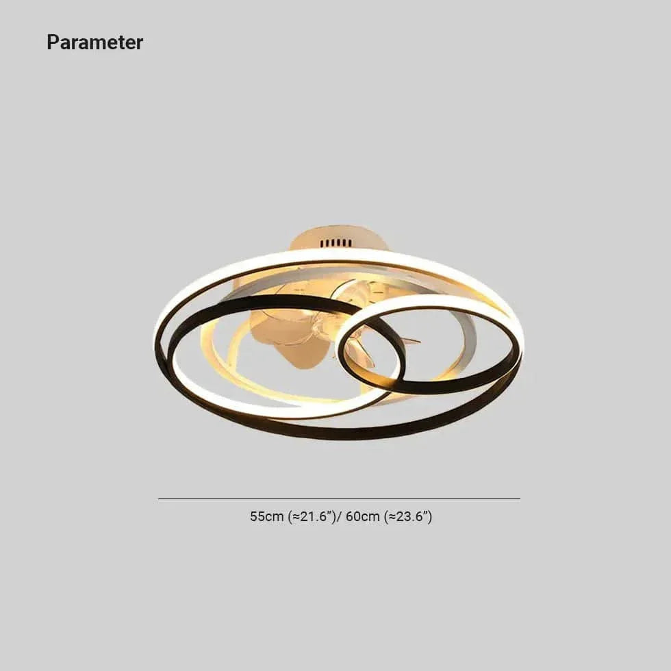 Lampes De Plafond Ventilateur Invisible Led Nordique Chambre - Clowas.fr