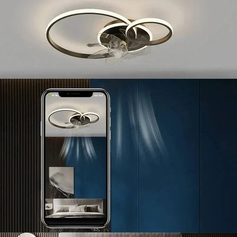Plafonnier Led Moderne Et Créatif Avec Ventilateur Led - Clowas.fr