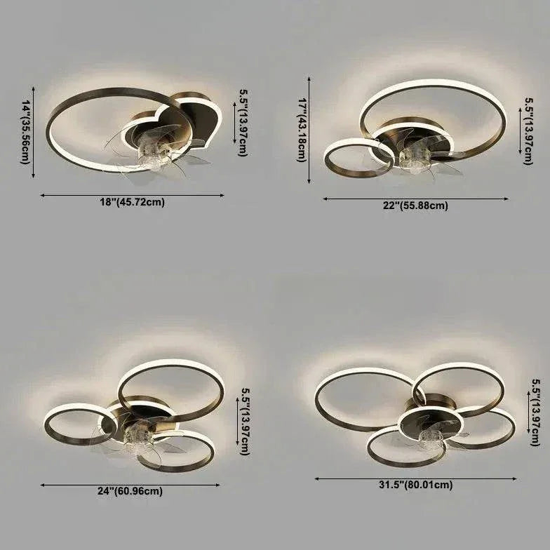 Plafonnier Led Moderne Et Créatif Avec Ventilateur Led - Clowas.fr