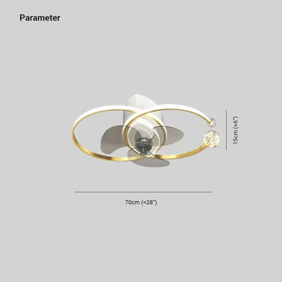 Plafonnier Tendance Ventilateur Silencieux Moderne Luxueux Nordique - Clowas.fr