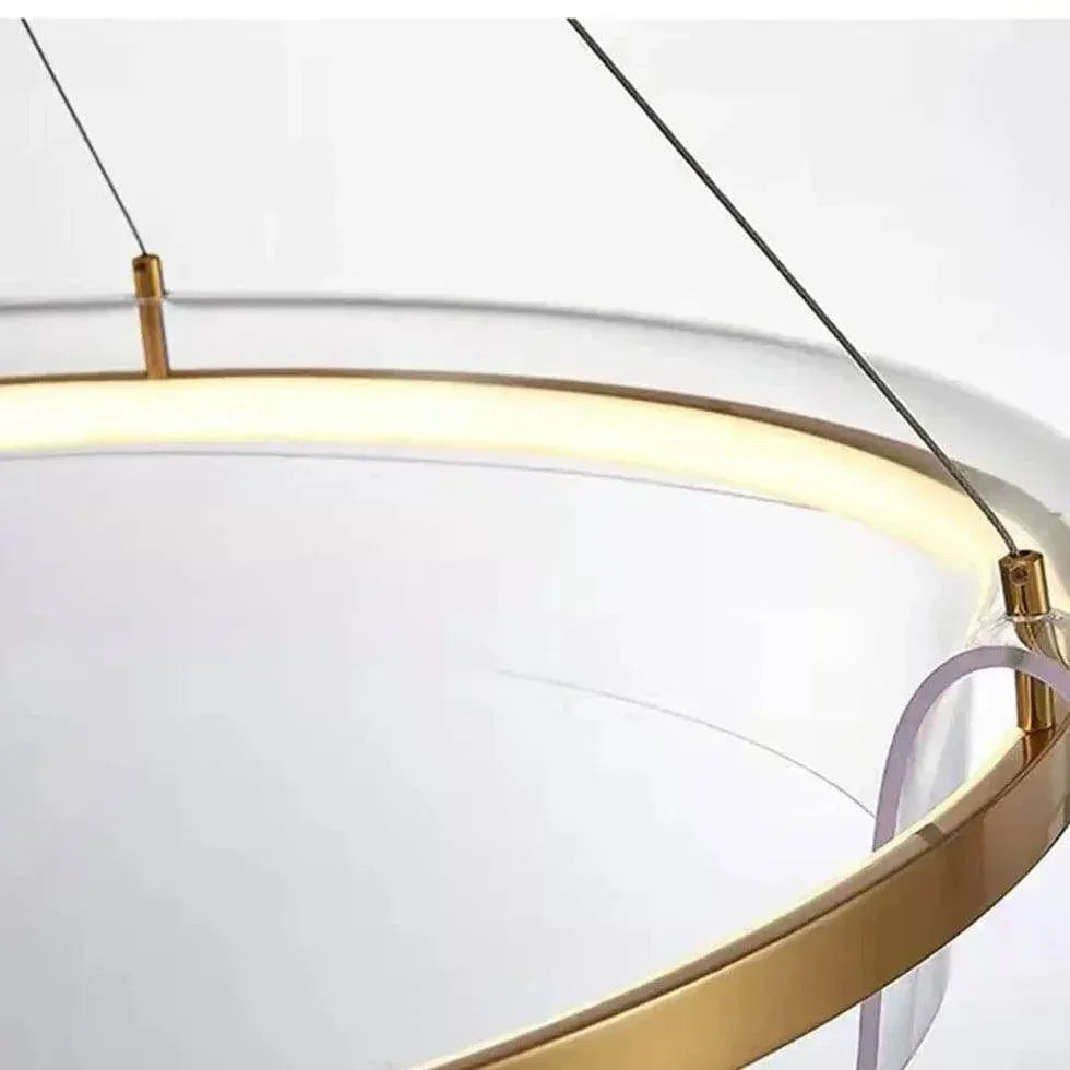 Suspension Circulaire Dorée Moderne Et Minimaliste - Clowas.fr