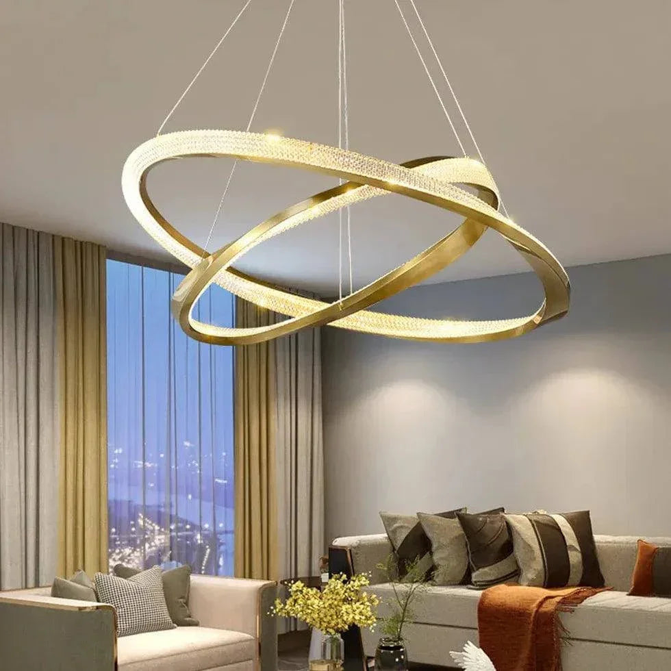 Suspension Led Ronde Moderne Et Luxueuse - Clowas.fr