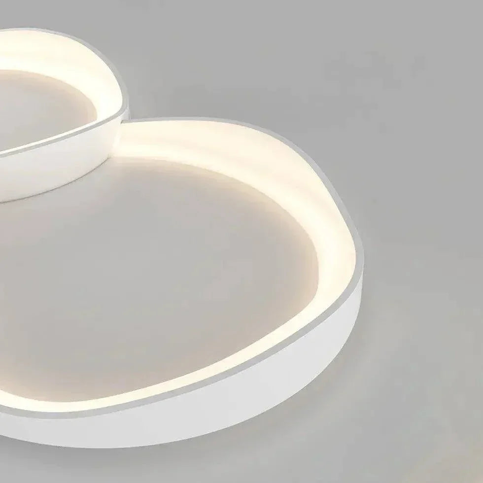 Plafonnier Led Blanc Au Design Rond Et Épuré - Clowas.fr