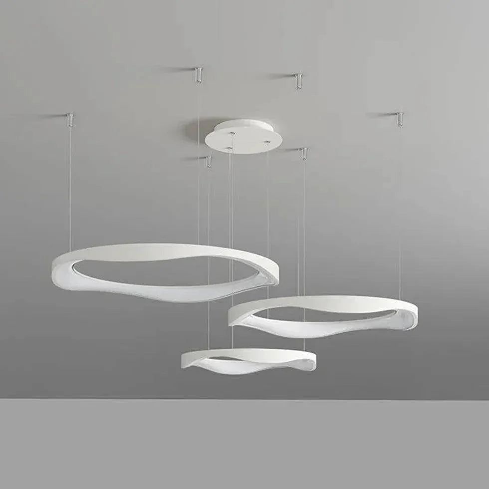 Lustre Rond Noir Créatif Nordique Moderne - Clowas.fr