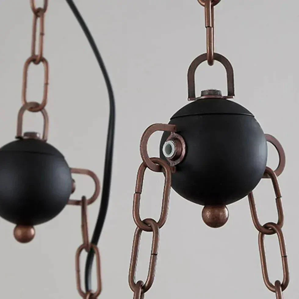 Suspension Vintage En Bois À Plusieurs Lanternes - Clowas.fr