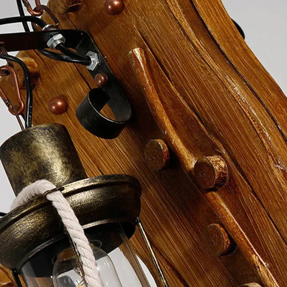 Suspension Vintage En Bois En Forme D'Ancre - Clowas.fr