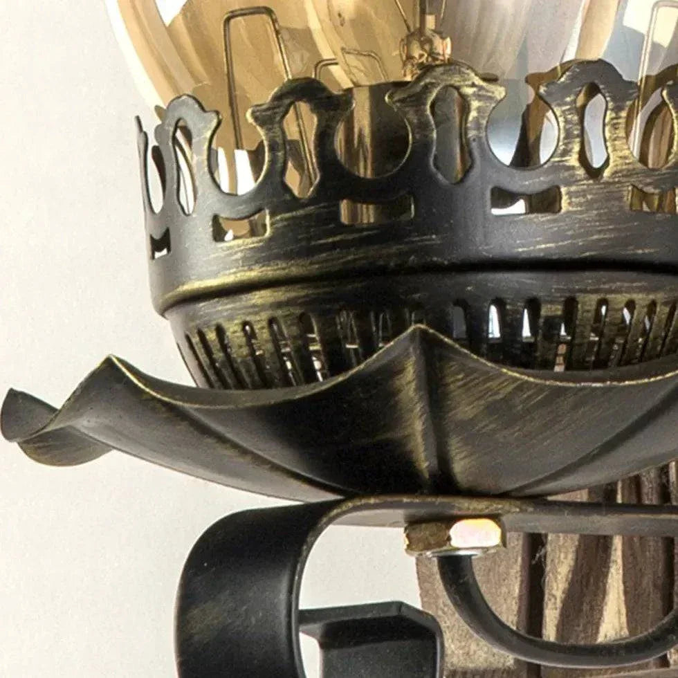 Luminaire Appliques Murales Design Bois Rétro Industriel - Clowas.fr