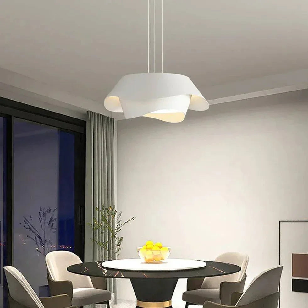 Suspension Luminaire Blanche Moderne Nordique Minimaliste - Clowas.fr