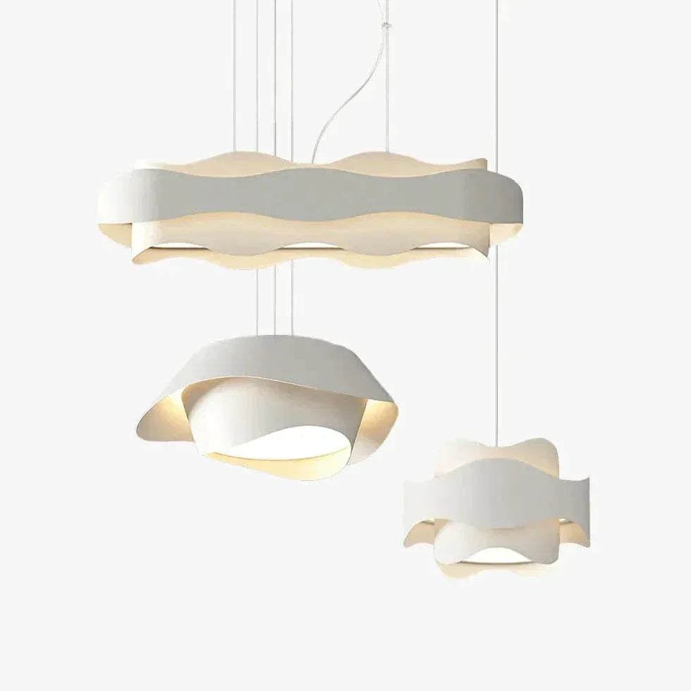 Suspension Luminaire Blanche Moderne Nordique Minimaliste - Clowas.fr