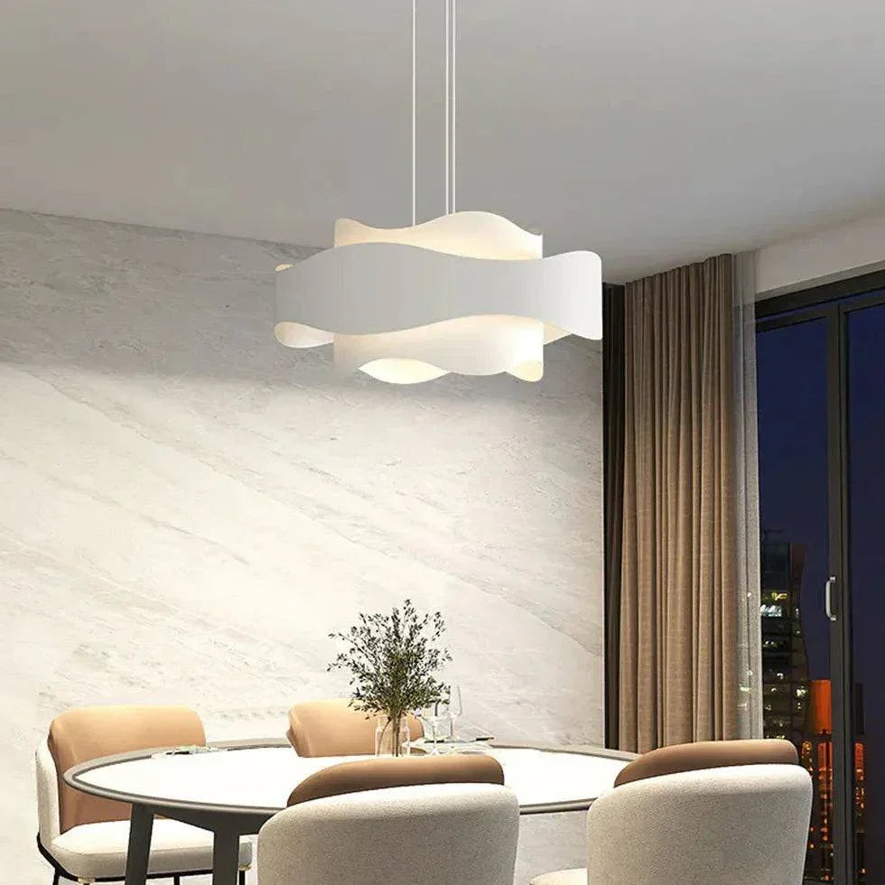 Suspension Luminaire Blanche Moderne Nordique Minimaliste - Clowas.fr