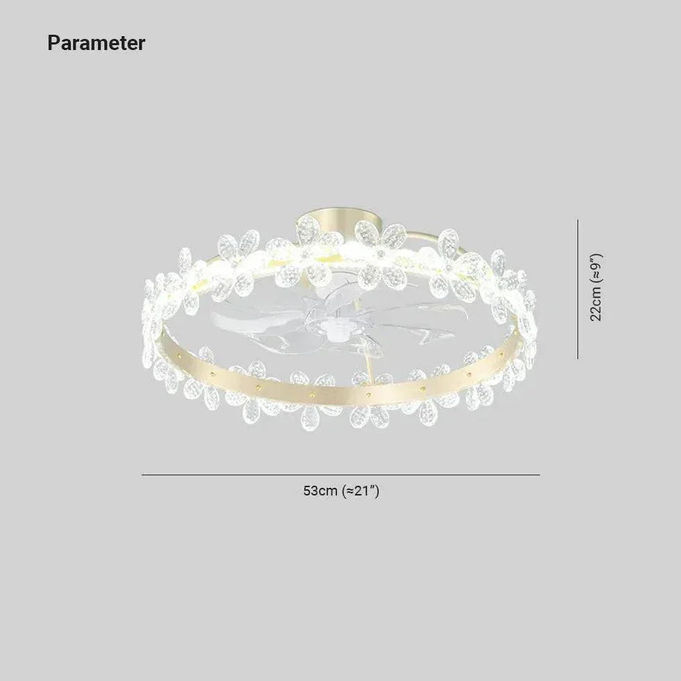 Lampe De Ventilateur En Cristal De Luxe Moderne - Clowas.fr