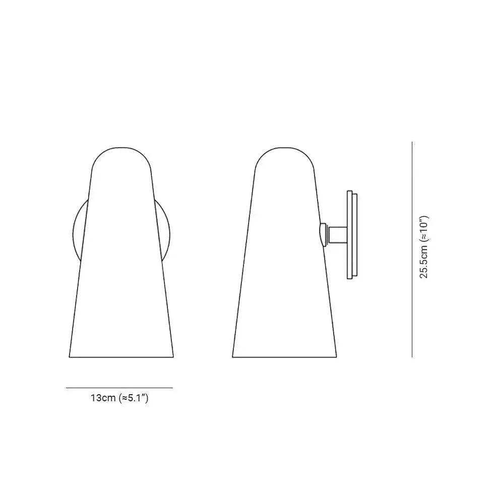 Applique De Salle De Bain En Verre Conique - Clowas.fr