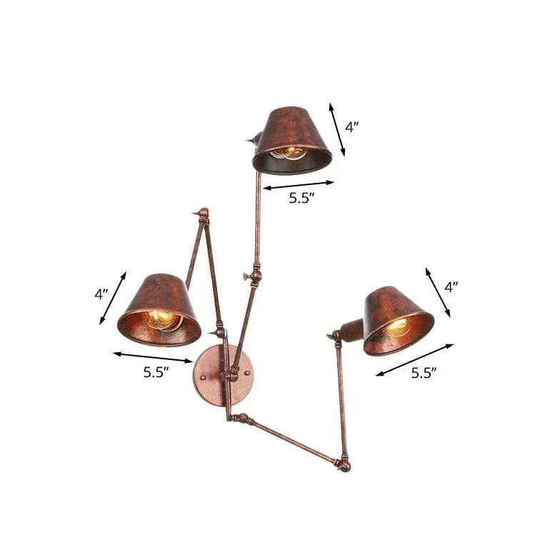 Applique Murale Led Chambre Vintage Loft Industriel Créatif - Clowas.fr