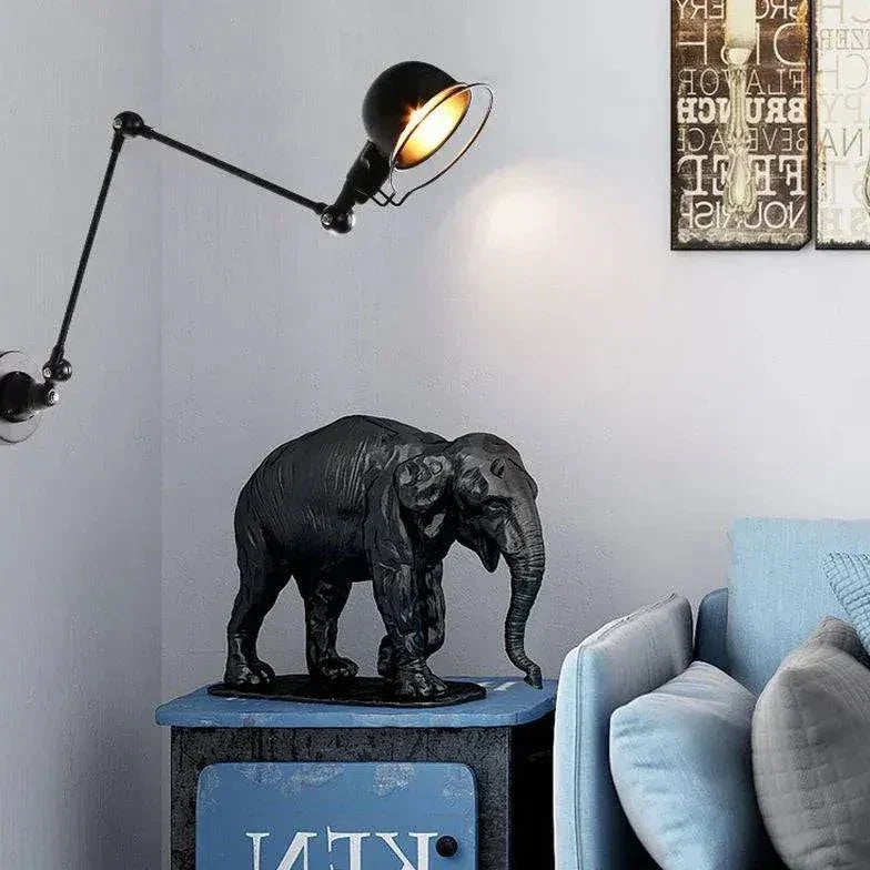 Applique Noires Murales Vintage Avec Bras Pivotant - Clowas.fr