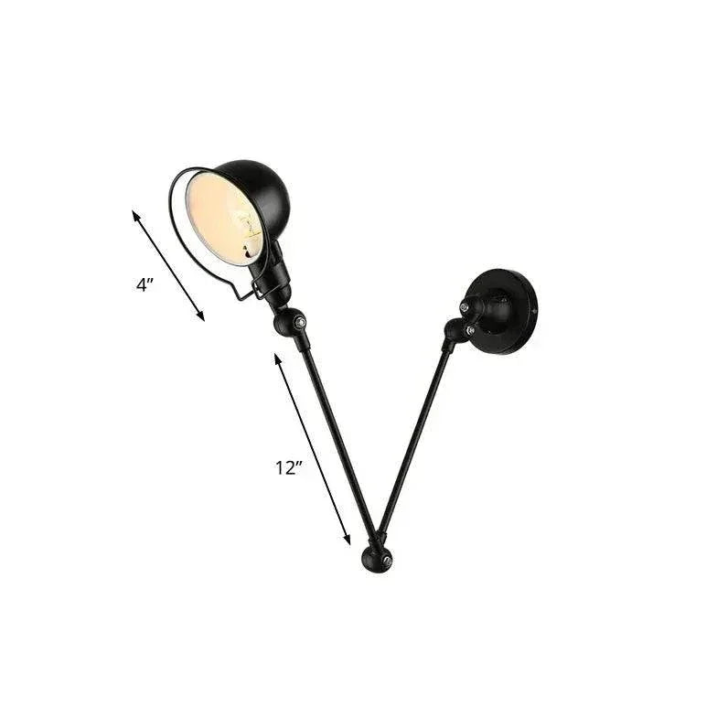 Applique Noires Murales Vintage Avec Bras Pivotant - Clowas.fr