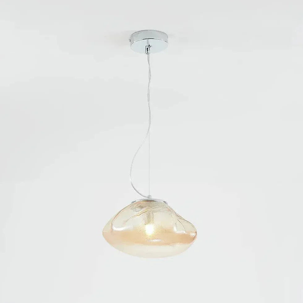 Suspension Verre Ambré Pour Escalier Moderne - Clowas.fr