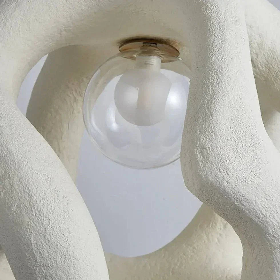 Ancien Lustre Créatif En Opale - Clowas.fr