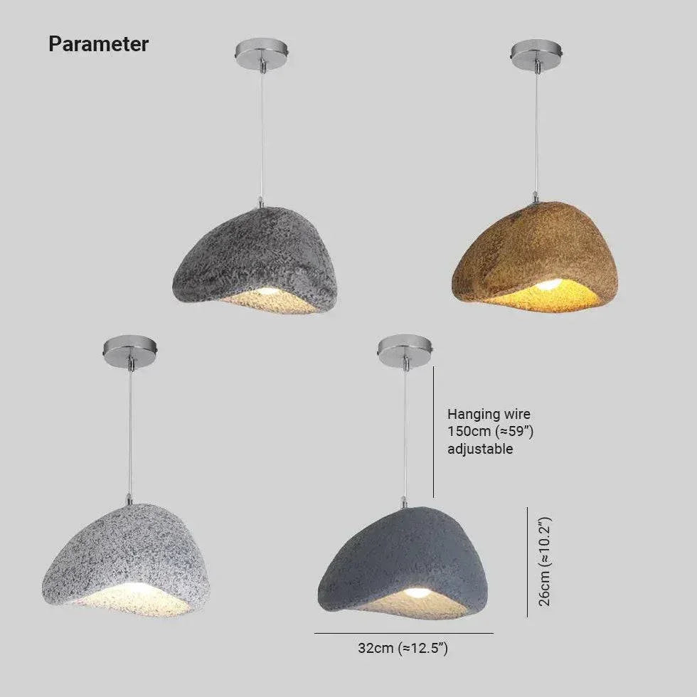 Suspension Moderne Avec Abat-Jour En Galets Irréguliers - Clowas.fr