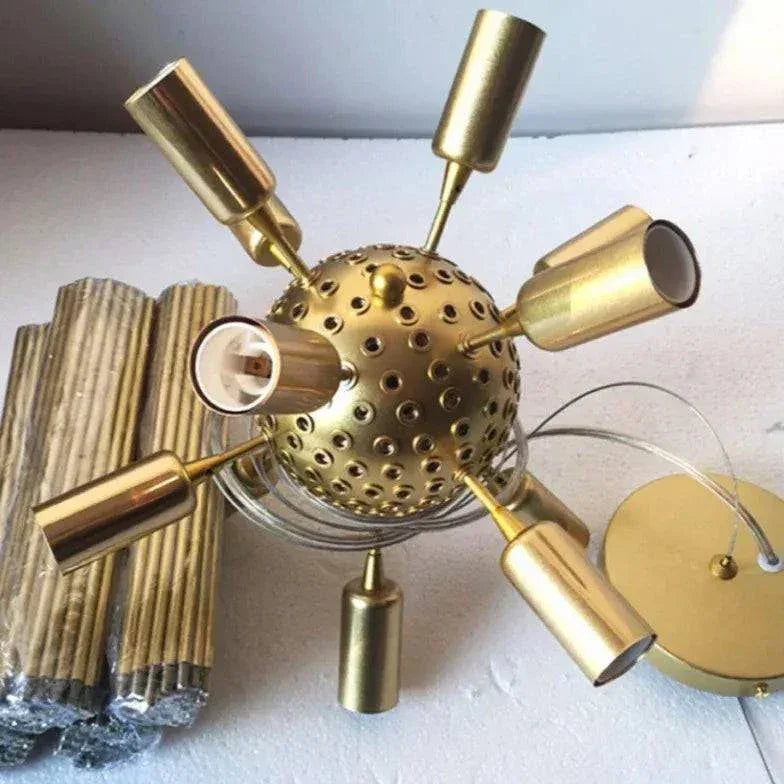 Suspension Moderne Dorée Étoile À Longues Aiguilles - Clowas.fr