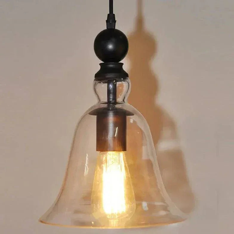 Suspension Lustre Industriel Verre Nordique Vintage - Clowas.fr