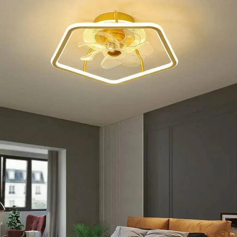 Plafonnier Ventilateur Invisible Led Nordique - Clowas.fr