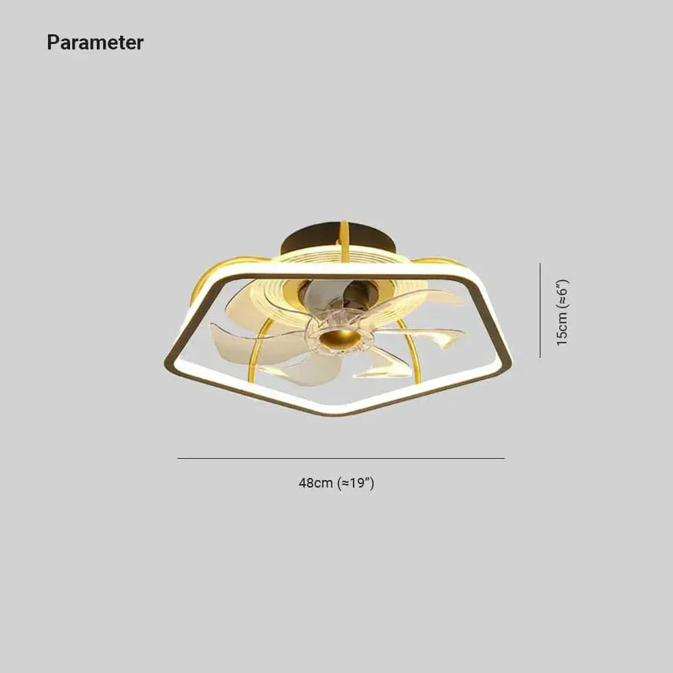 Plafonnier Ventilateur Invisible Led Nordique - Clowas.fr