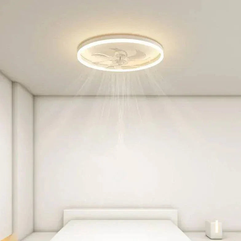 Plafonnier Led Moderne Avec Ventilateur Intelligent - Clowas.fr
