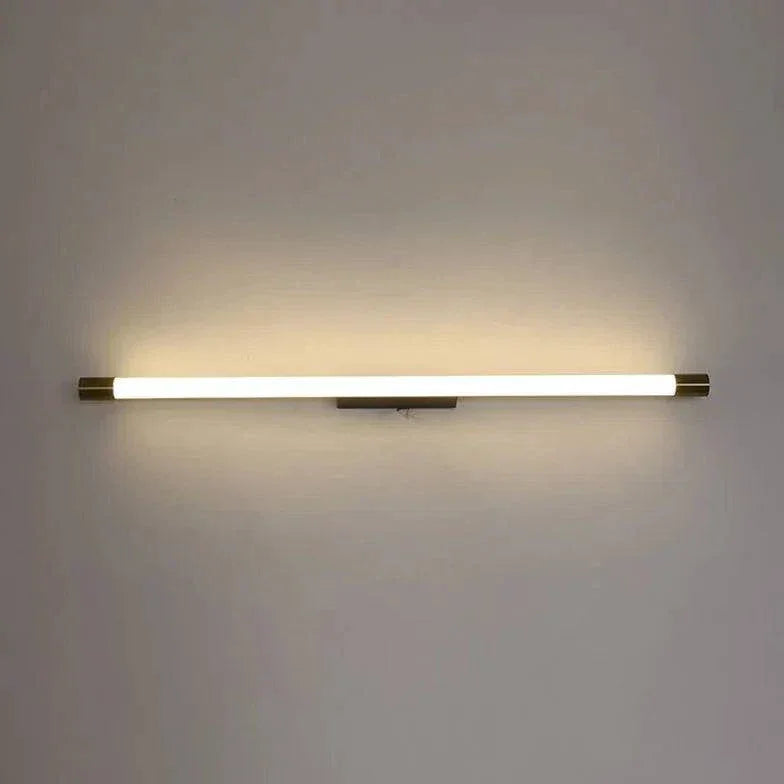 Lampe Salle De Bain Murale Led Dorée Tube Fin - Clowas.fr