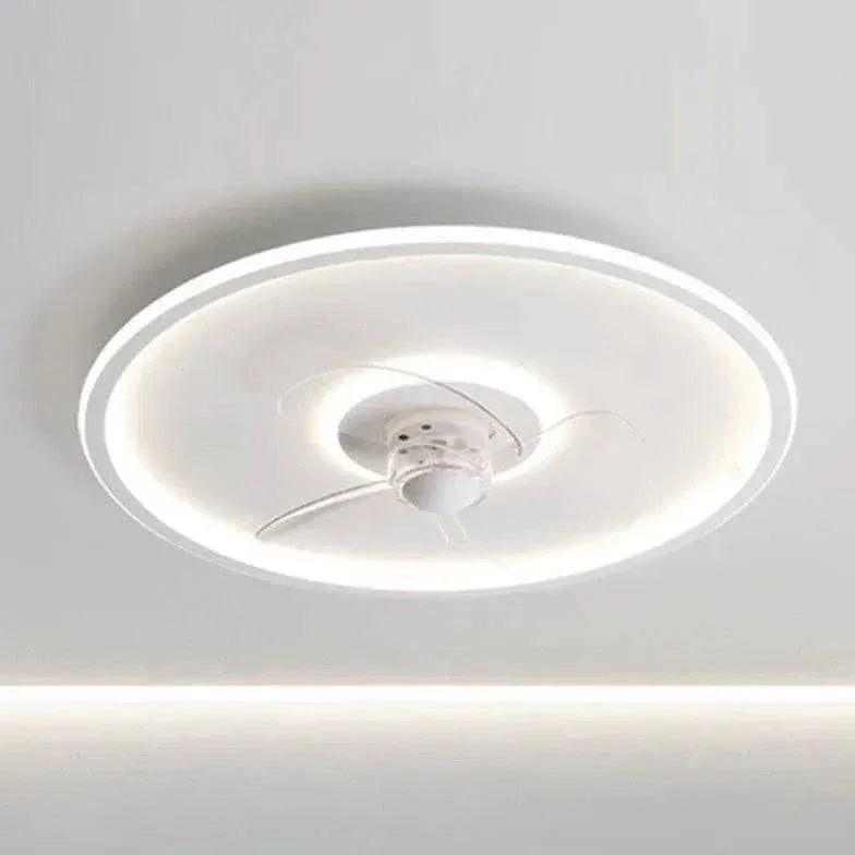 Ventilateur De Plafond Blanc Simple Et Rond - Clowas.fr