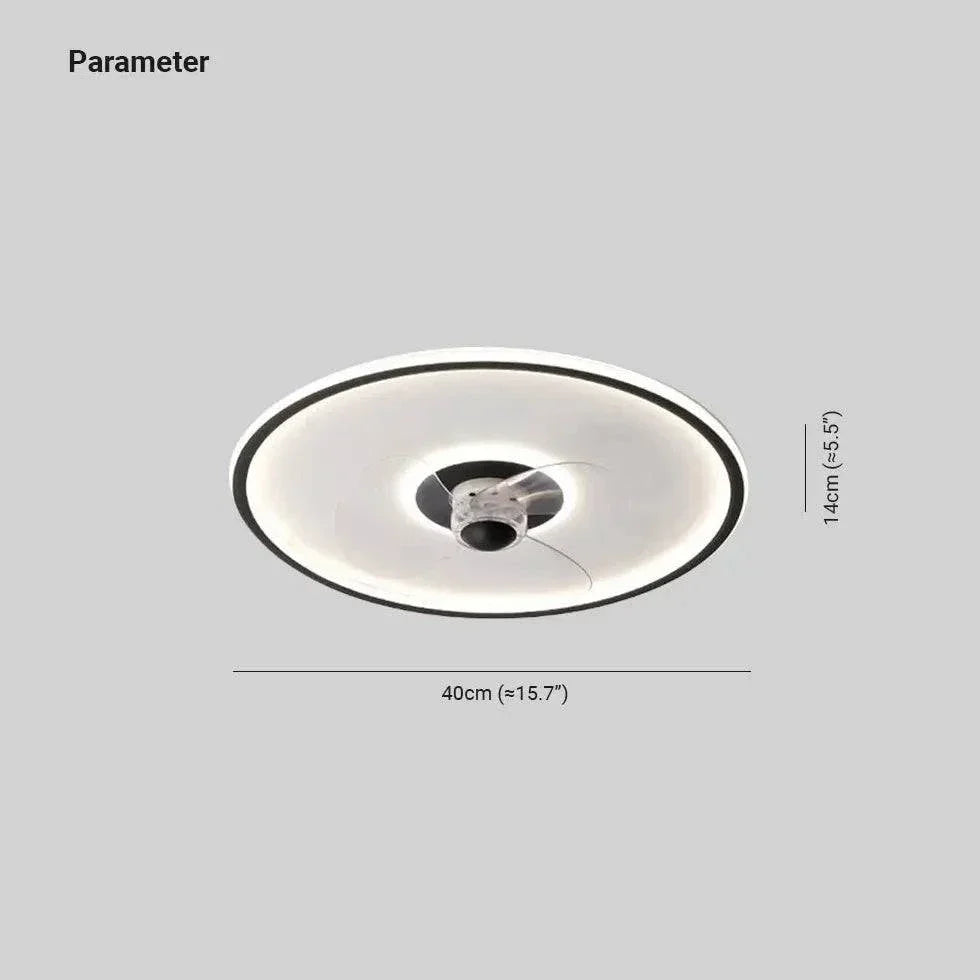 Ventilateur De Plafond Blanc Simple Et Rond - Clowas.fr