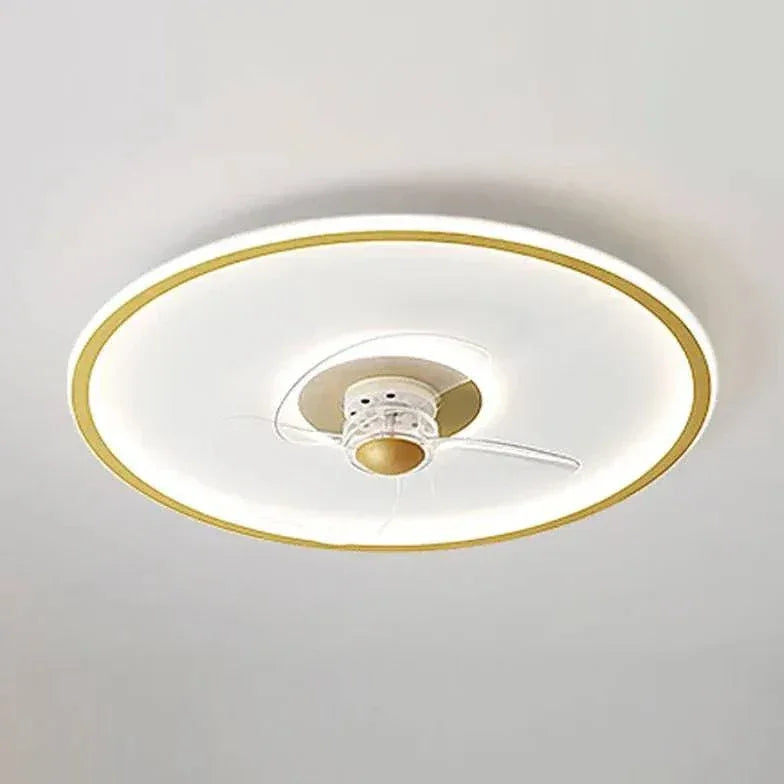 Ventilateur De Plafond Blanc Simple Et Rond - Clowas.fr